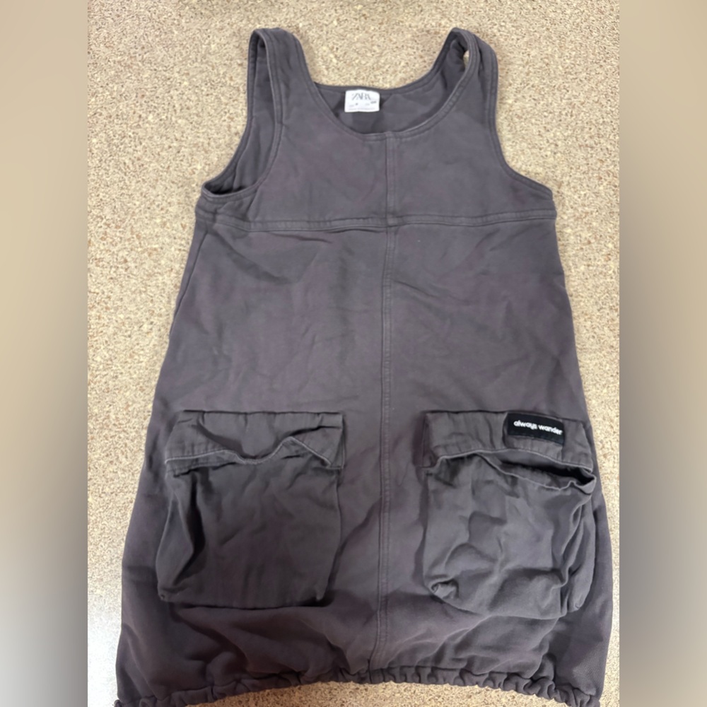 Zara Kids Dress in Charcoal Gray